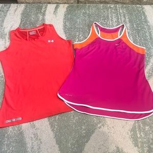 Set of Two Racer Back Workout Tanks